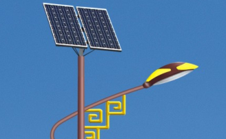 華可講解：Led太陽(yáng)能路燈主要由哪些部件組成？